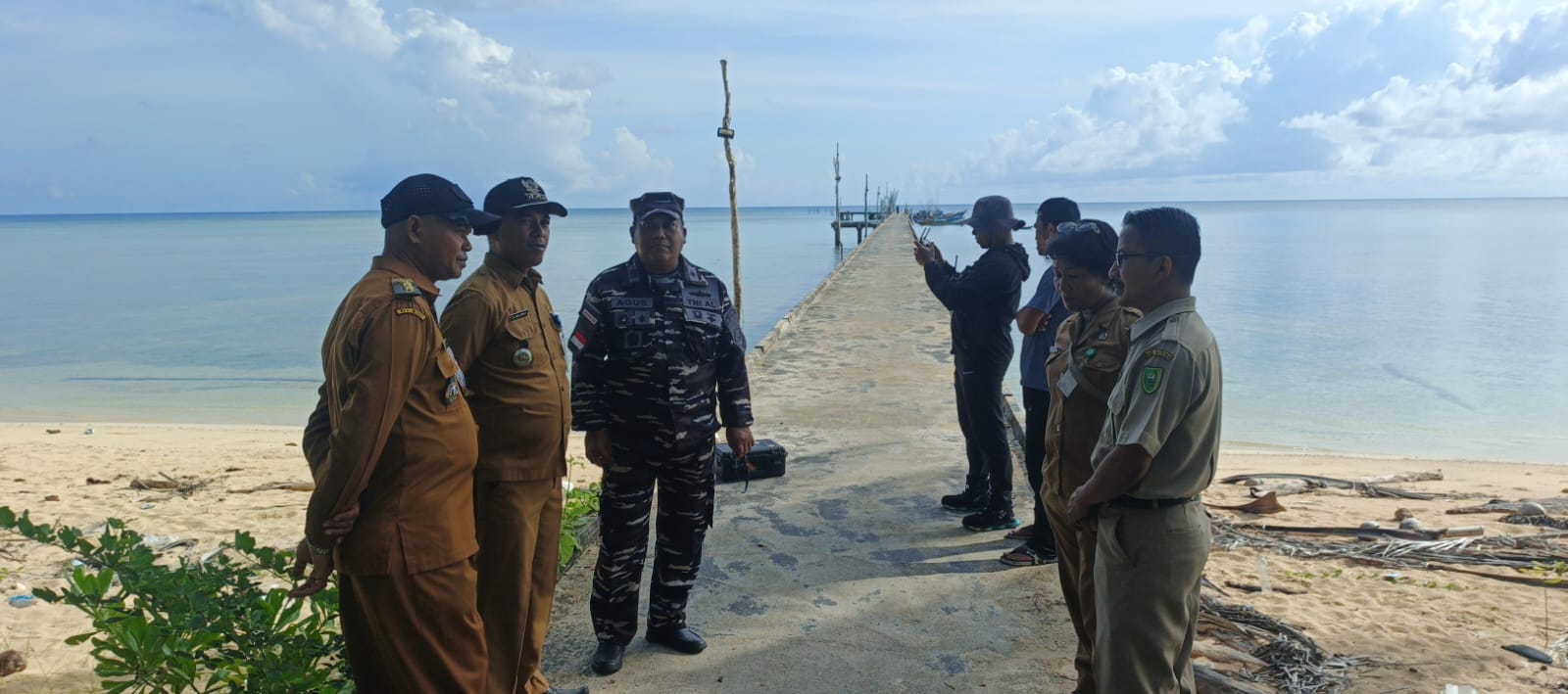 Danposal Midai Laksanakan Pendampingan Tim Survey Kampung Nelayan Merah Putih